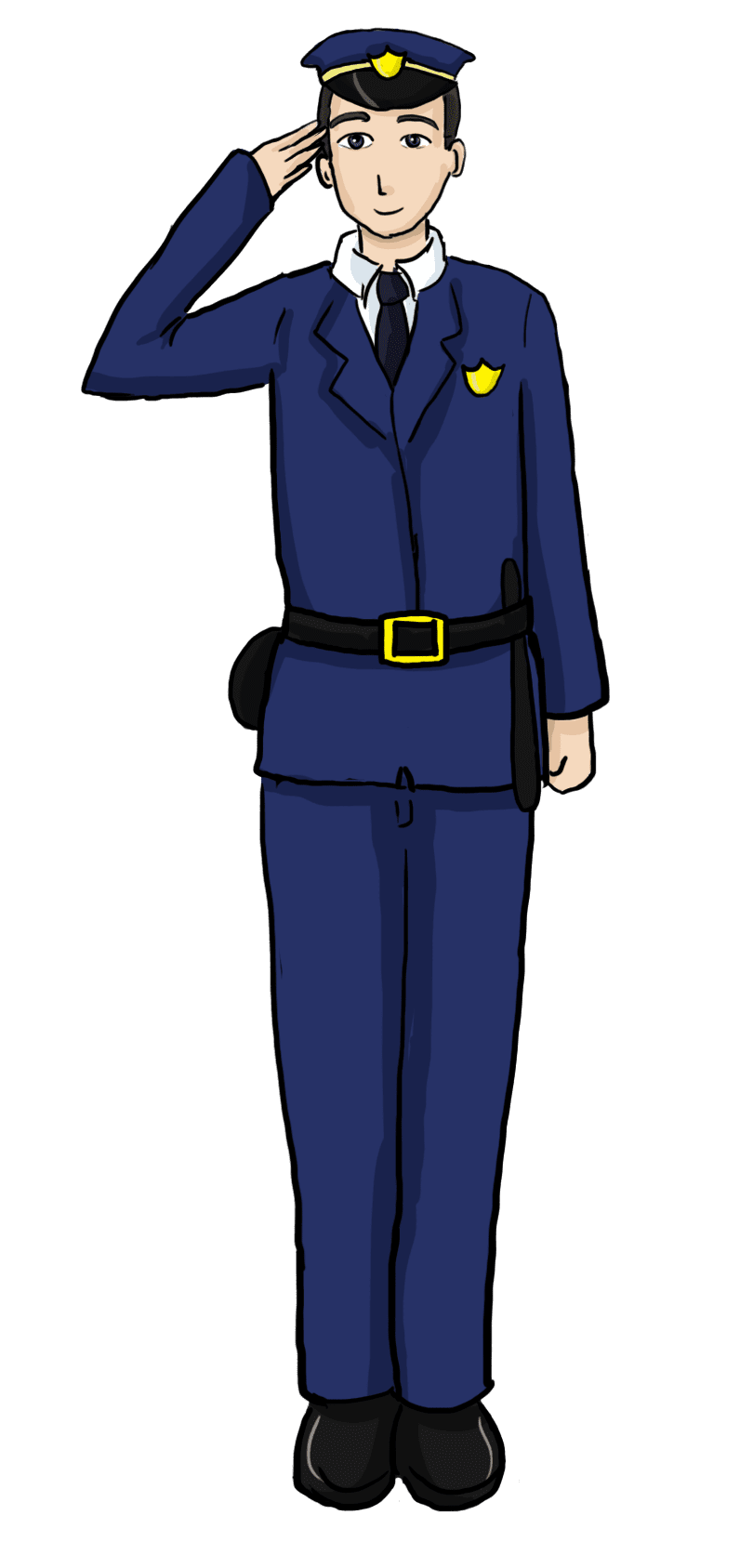 Police man image size clipart