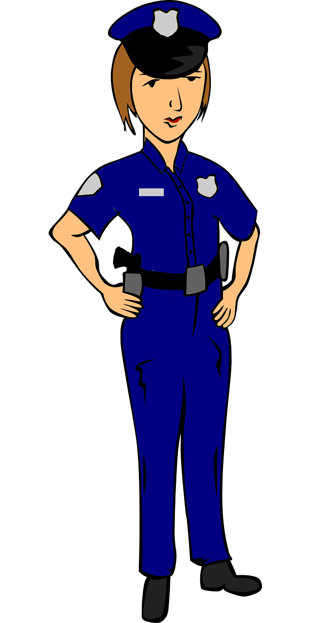 Over police vectors clipart