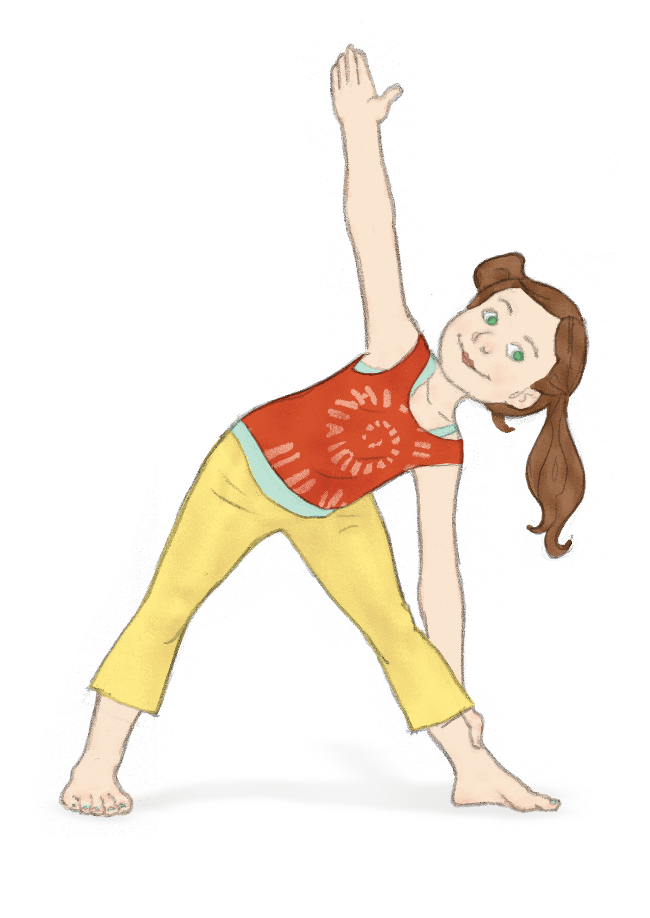 Gymnastics thanksgiving yoga pos for kids stori clipart picture