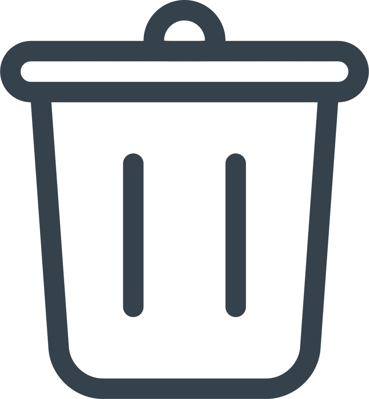 Trash can for clipart vector