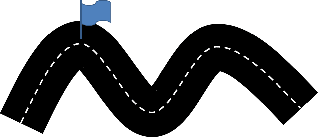 Bend road clipart free