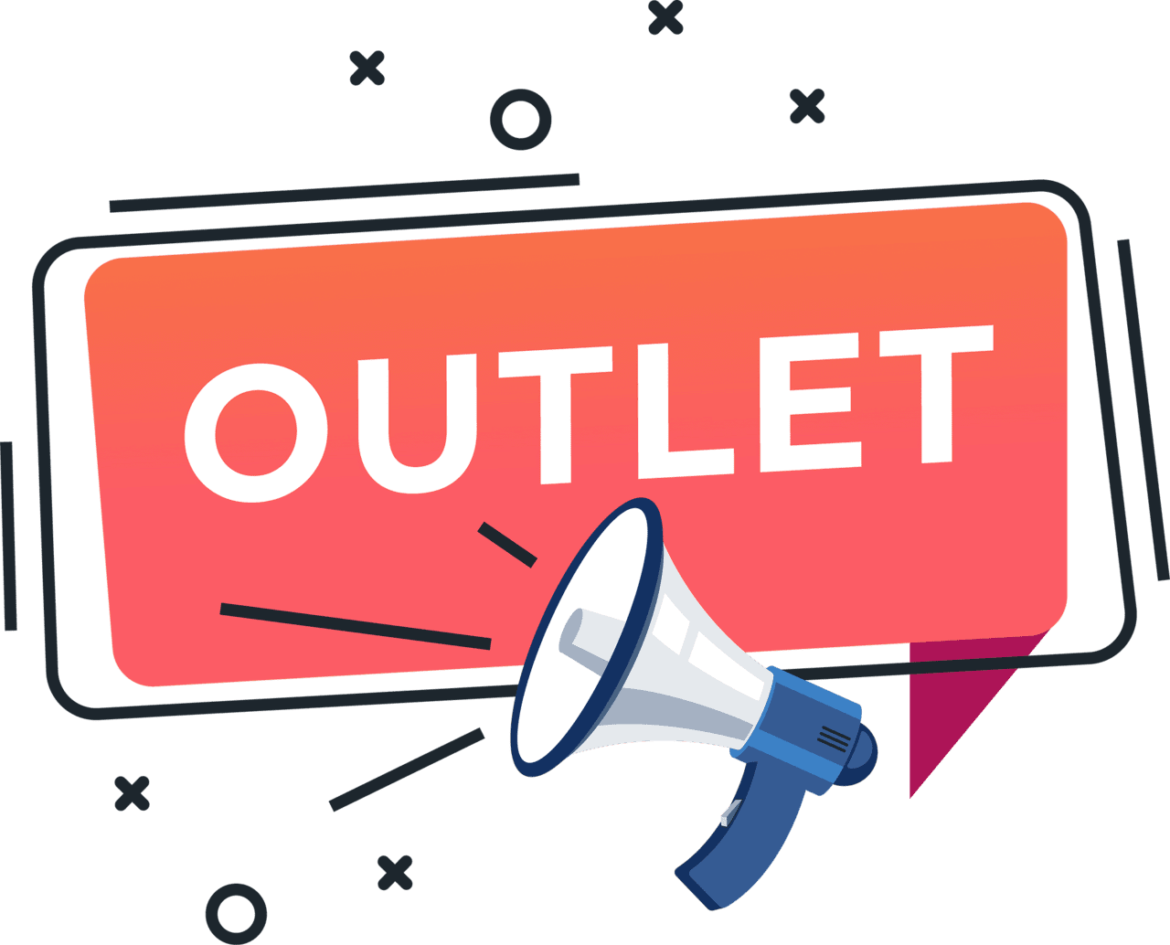 Megaphone outlet sale clipart vector