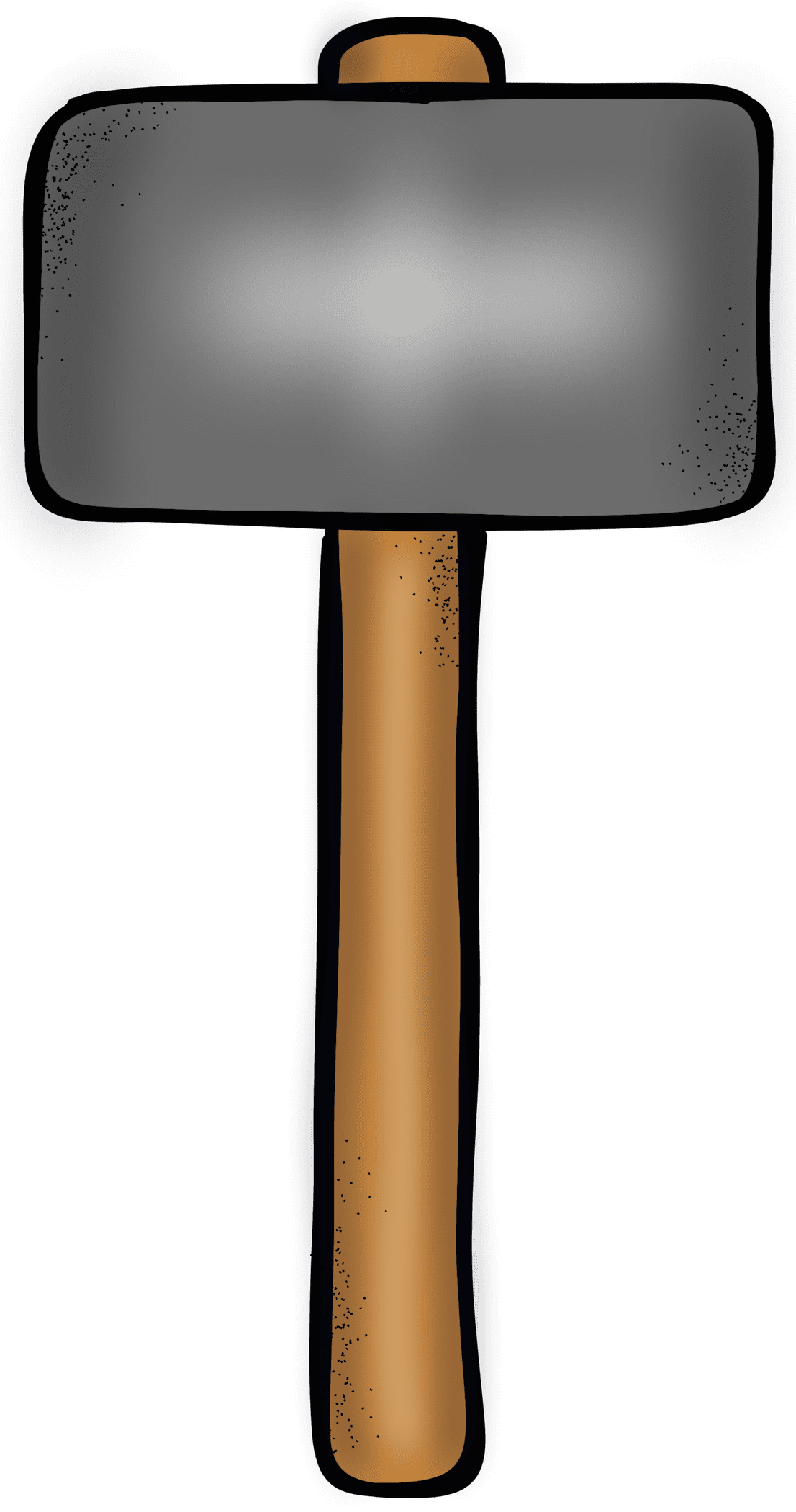 Hammer pin page clipart image 2