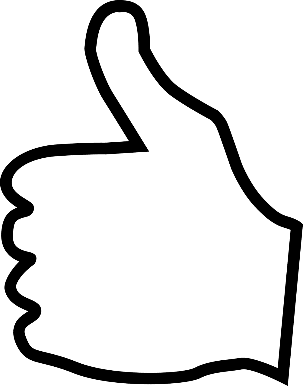 Thumbs up clipart free