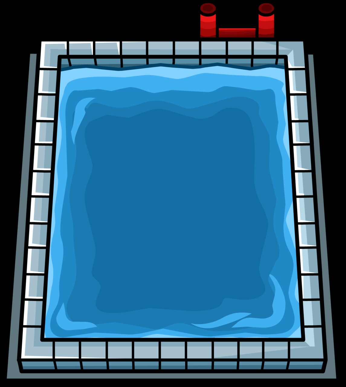 Cartoon swimming pool top view clipart photo