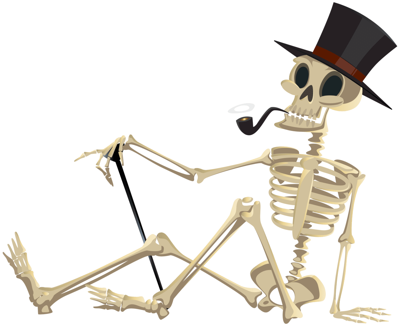 Halloween skeleton clipart image