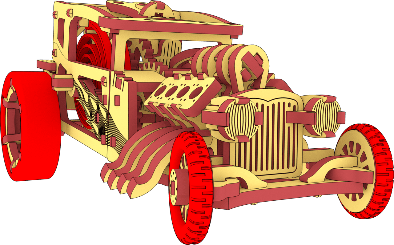 Tractor car constructor diy ecotoys clipart picture