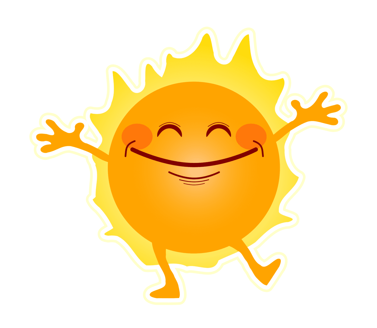 Happy sunshine vector clipart image photo cc images