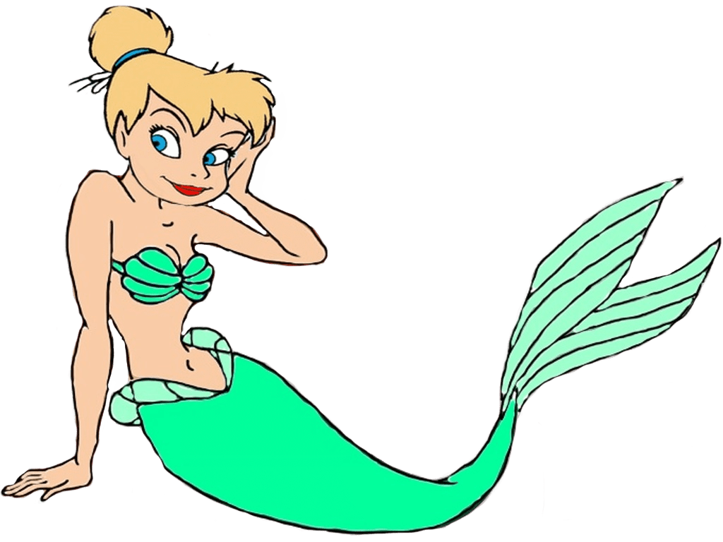 Tinkerbell as mermaid by optimusbroderick deviantart clipart transparent