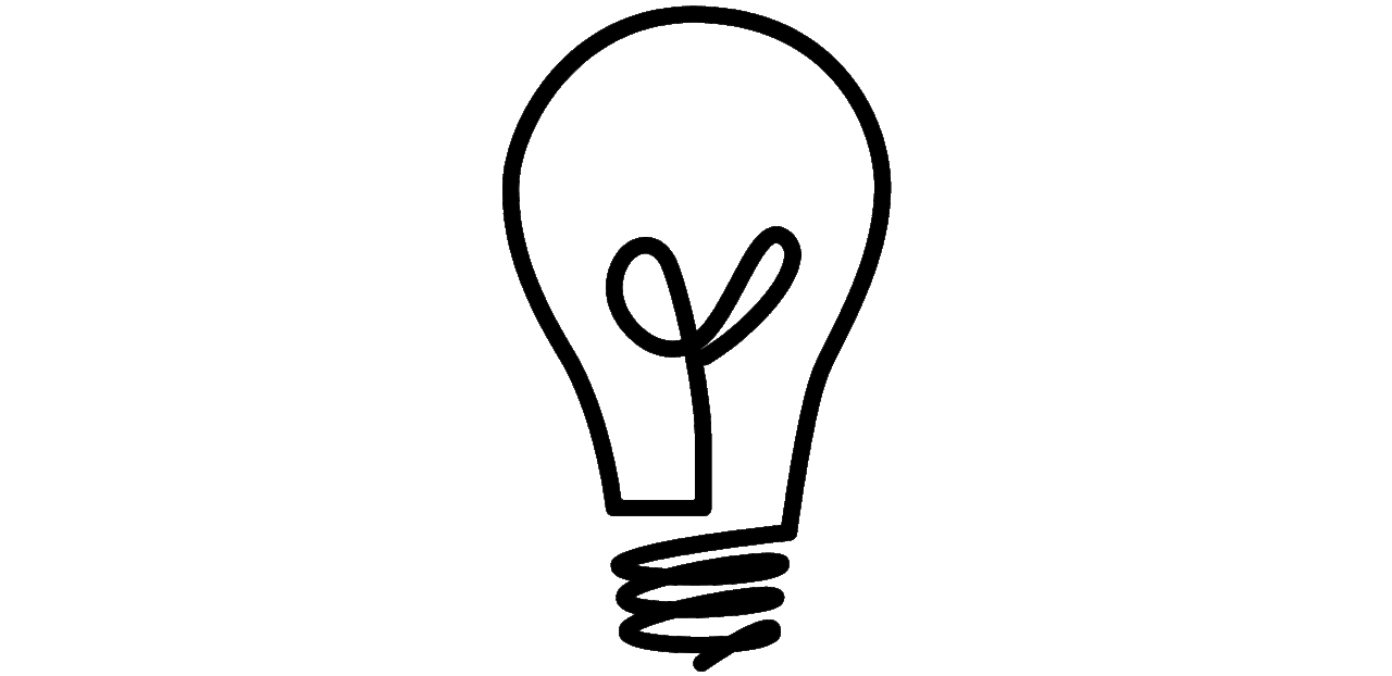 Light bulb pin page clipart picture