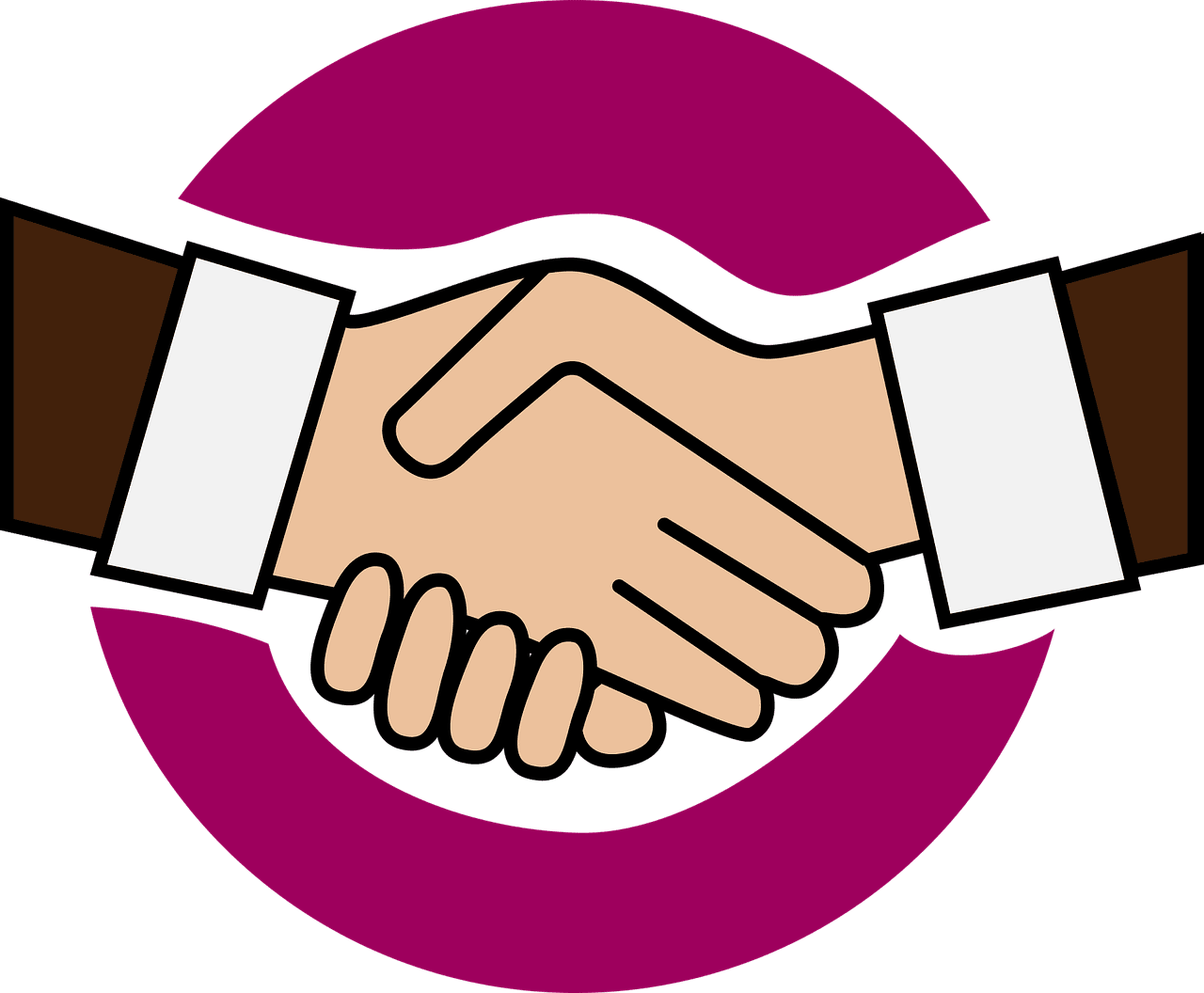 Handshake oudercontacten voorbereiden sjabloon clipart free