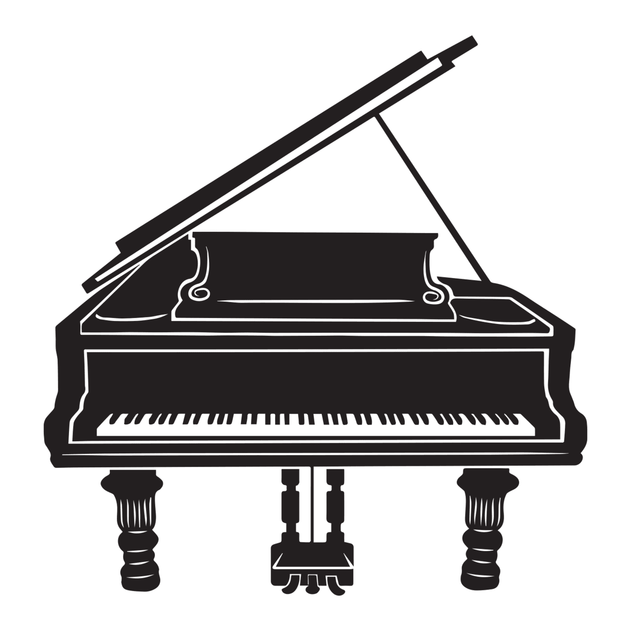 Vector piano clipart inspire uplift