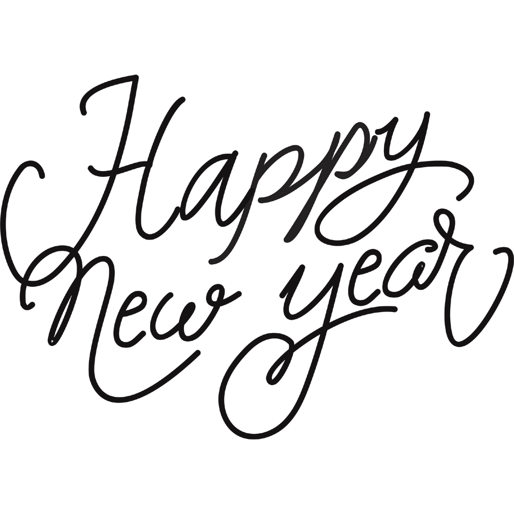 Happy new year black images hd photo clipart 2