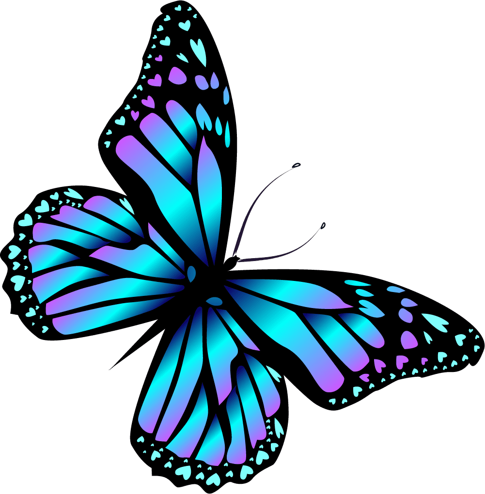 Cartoon bug and butterflies clipart photo