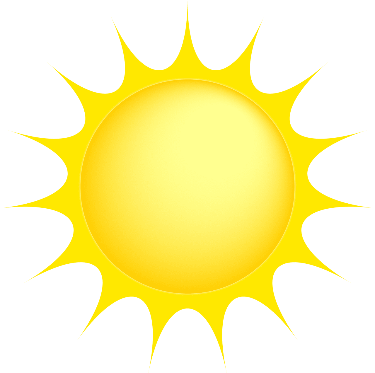 Circle sun clipart image