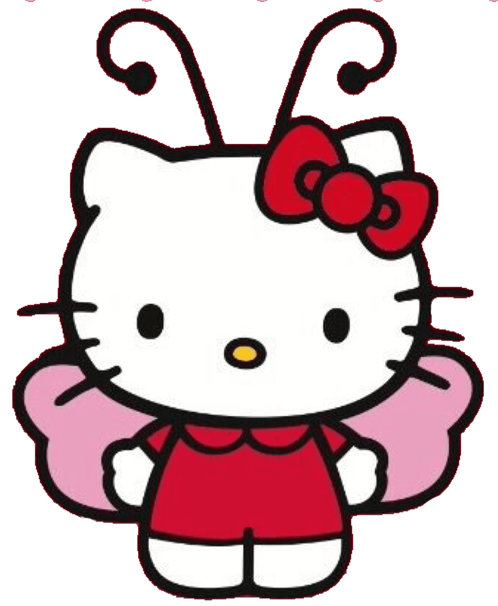 Hello kitty pin page clipart transparent