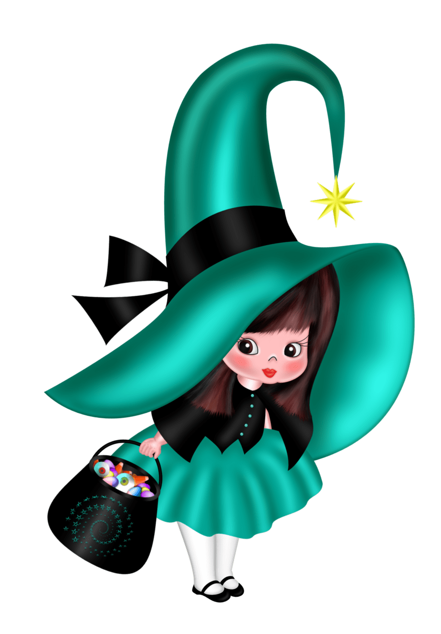 Witch pin page clipart logo