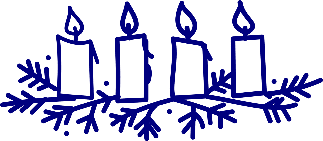 Advent candle clipart logo