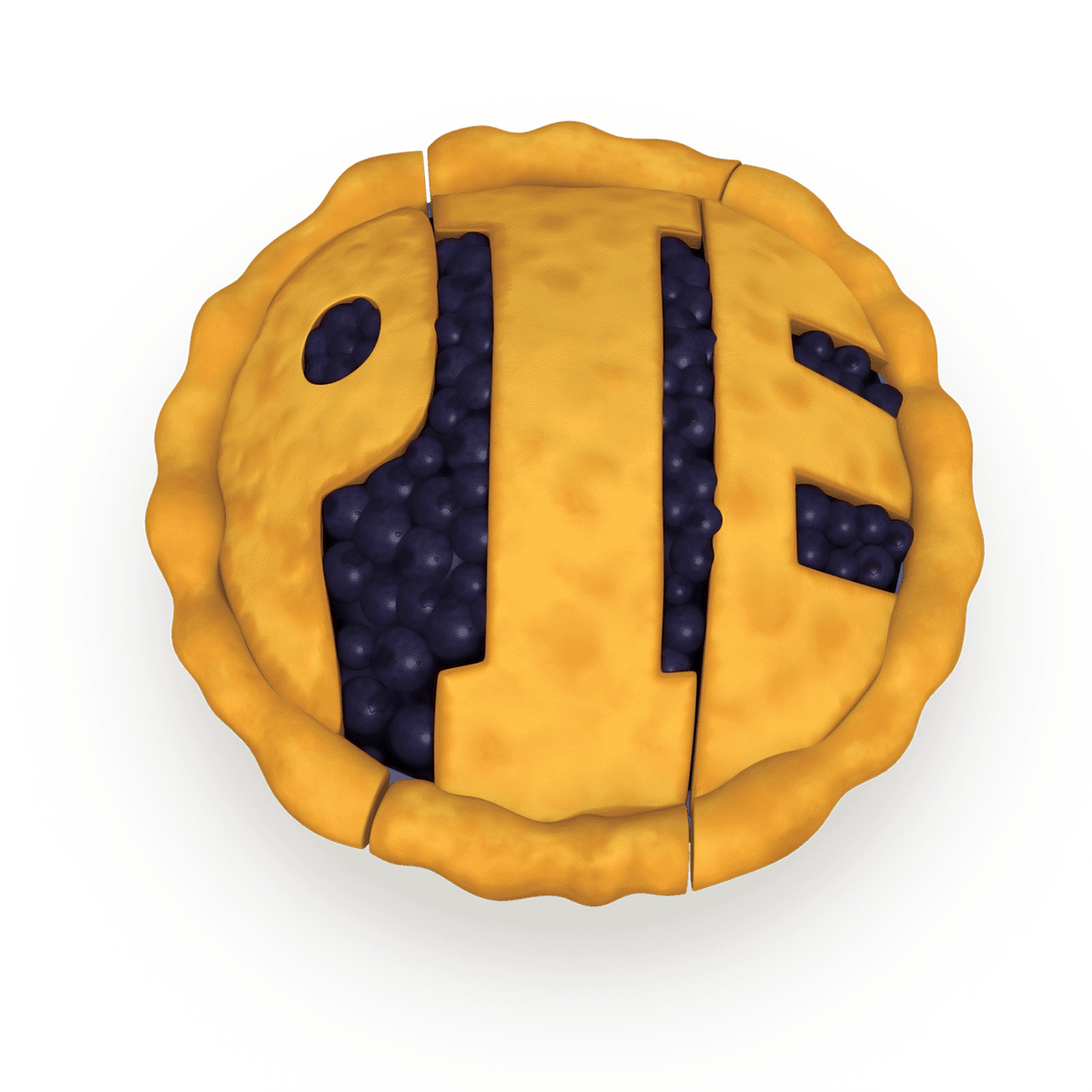 Pie word clipart large size image