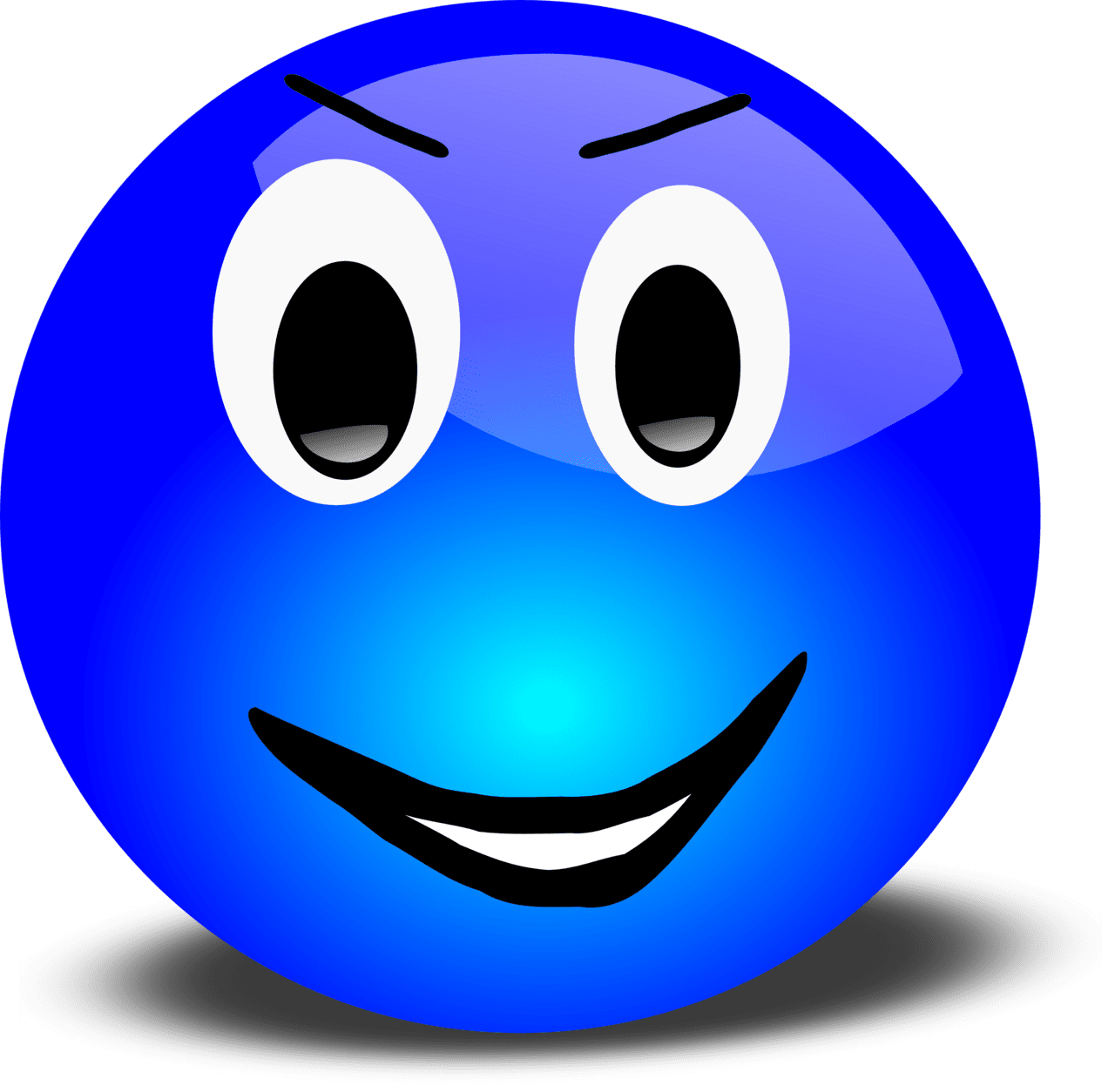 Smiley face look happy clipart logo