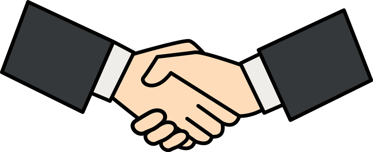 Handshake business hands vector clipart images