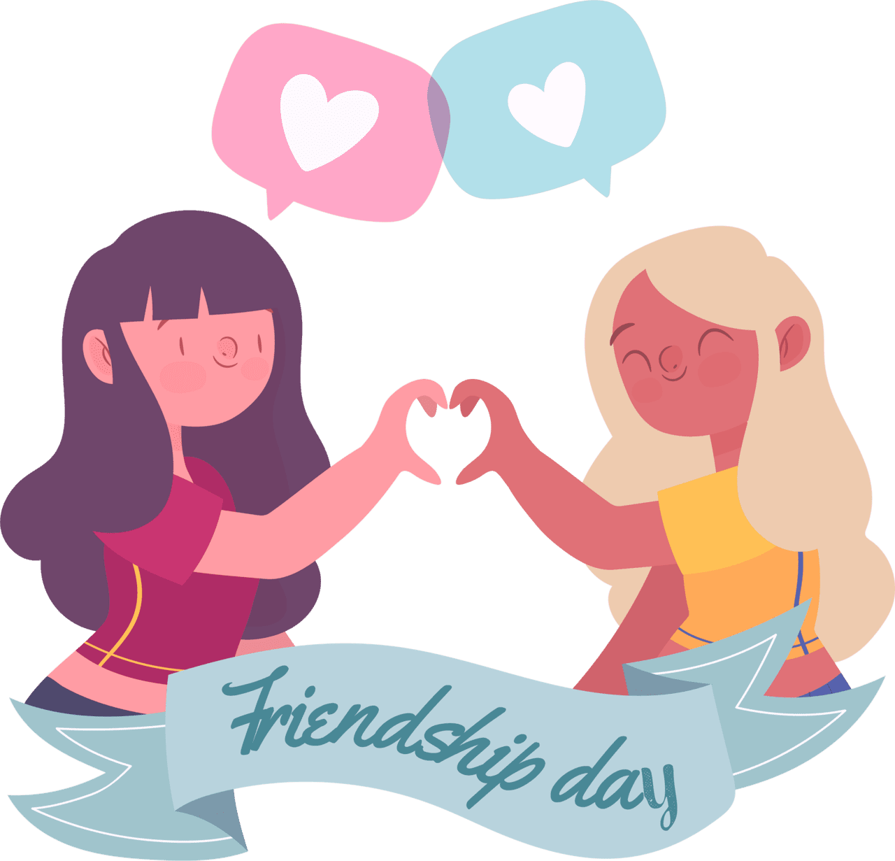 Friendship day clipart logo