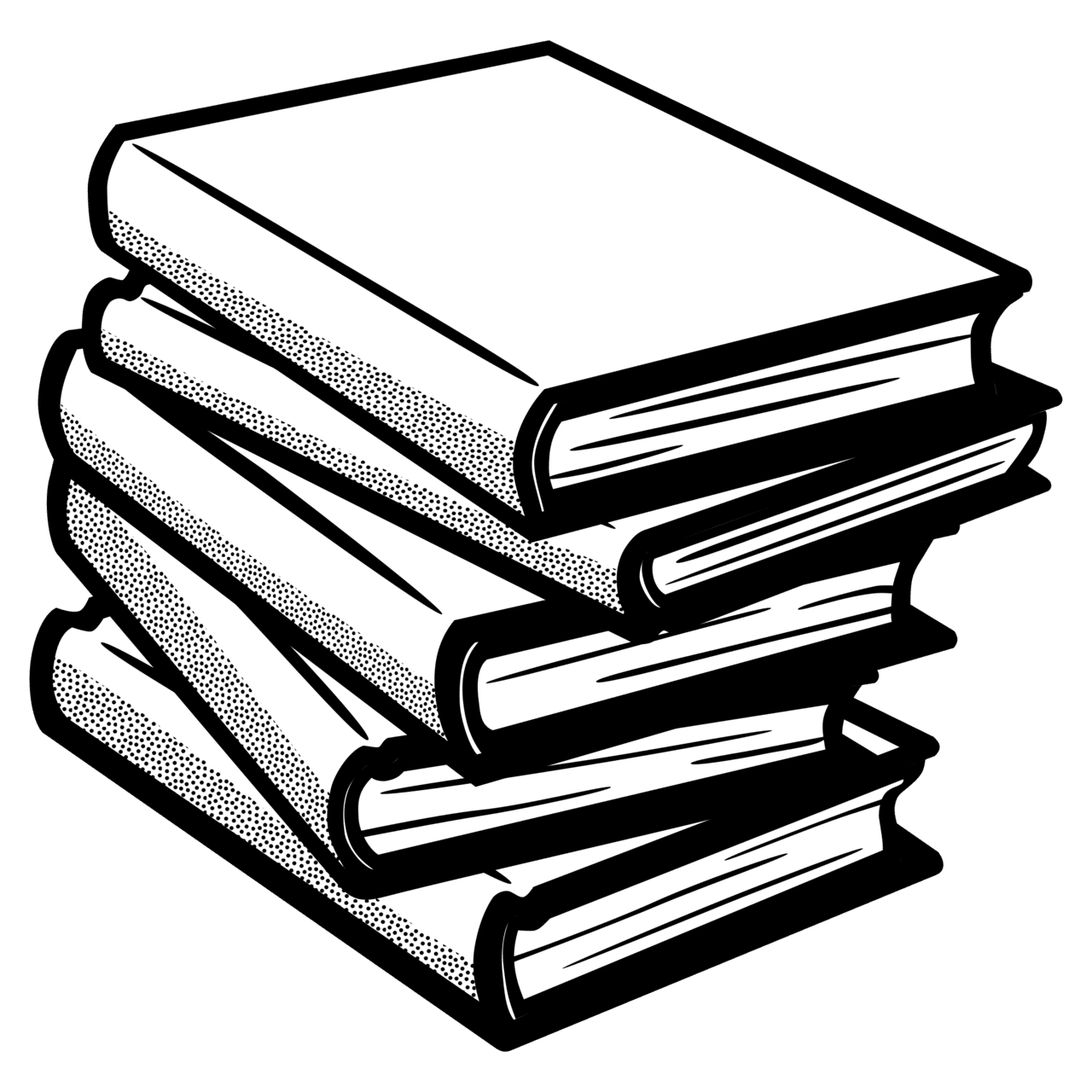 Books clipart black and white clip art