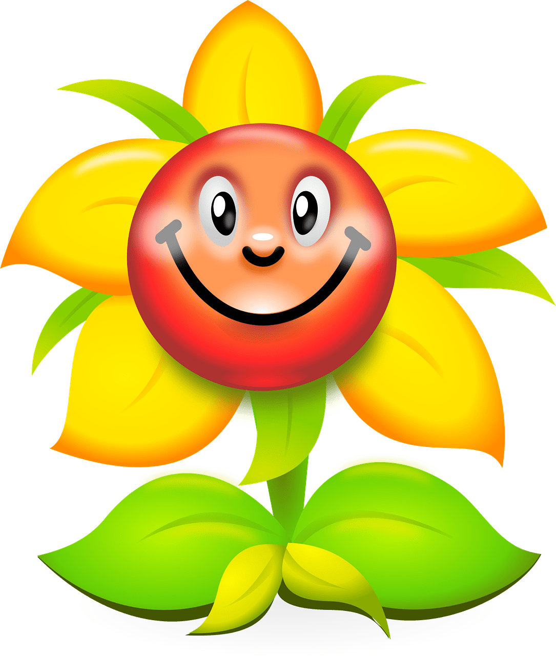 Smiley face unique flower containers to plant flowers for the garden clipart vector