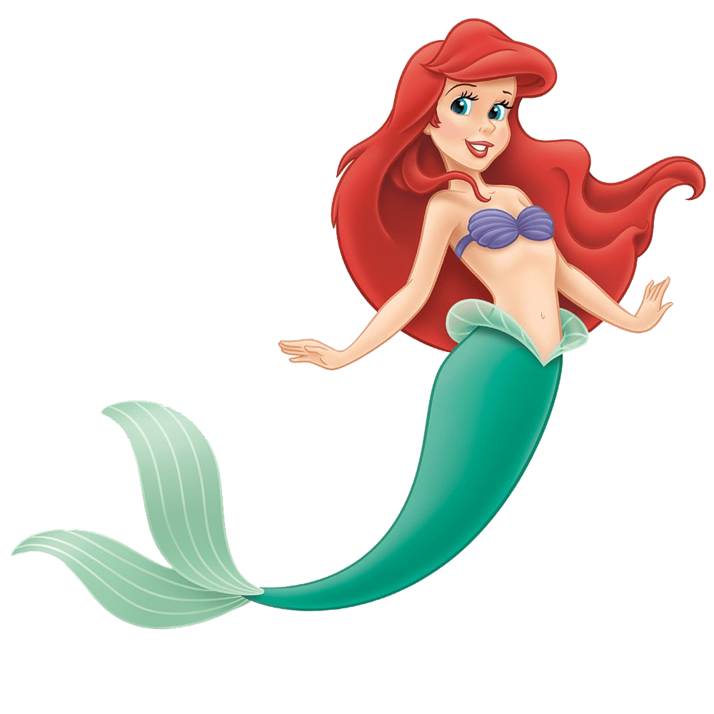 Swimming ariel the little mermaid disney princess clipart background