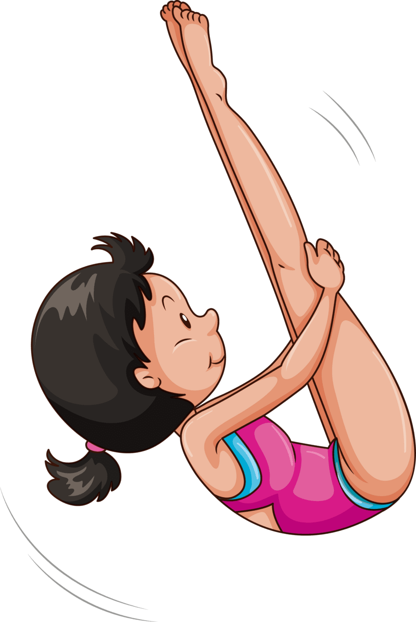 Gymnastics page clipart vector