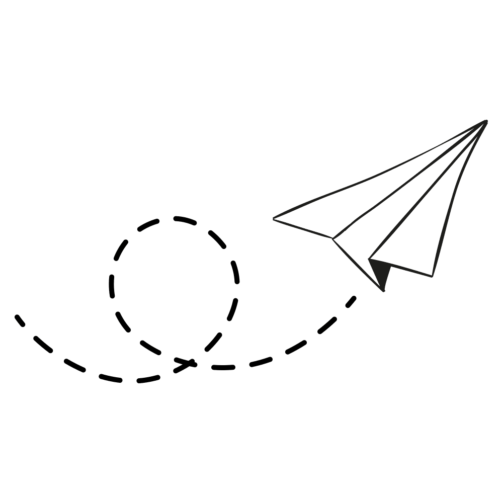 White paper plane clipart vector 2