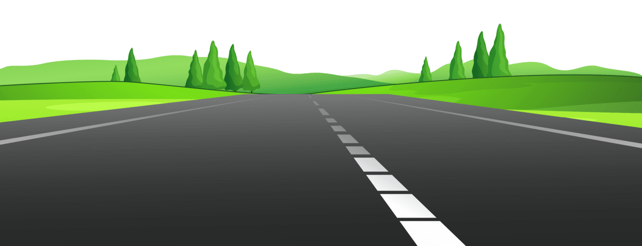 Road with grass clipart vector