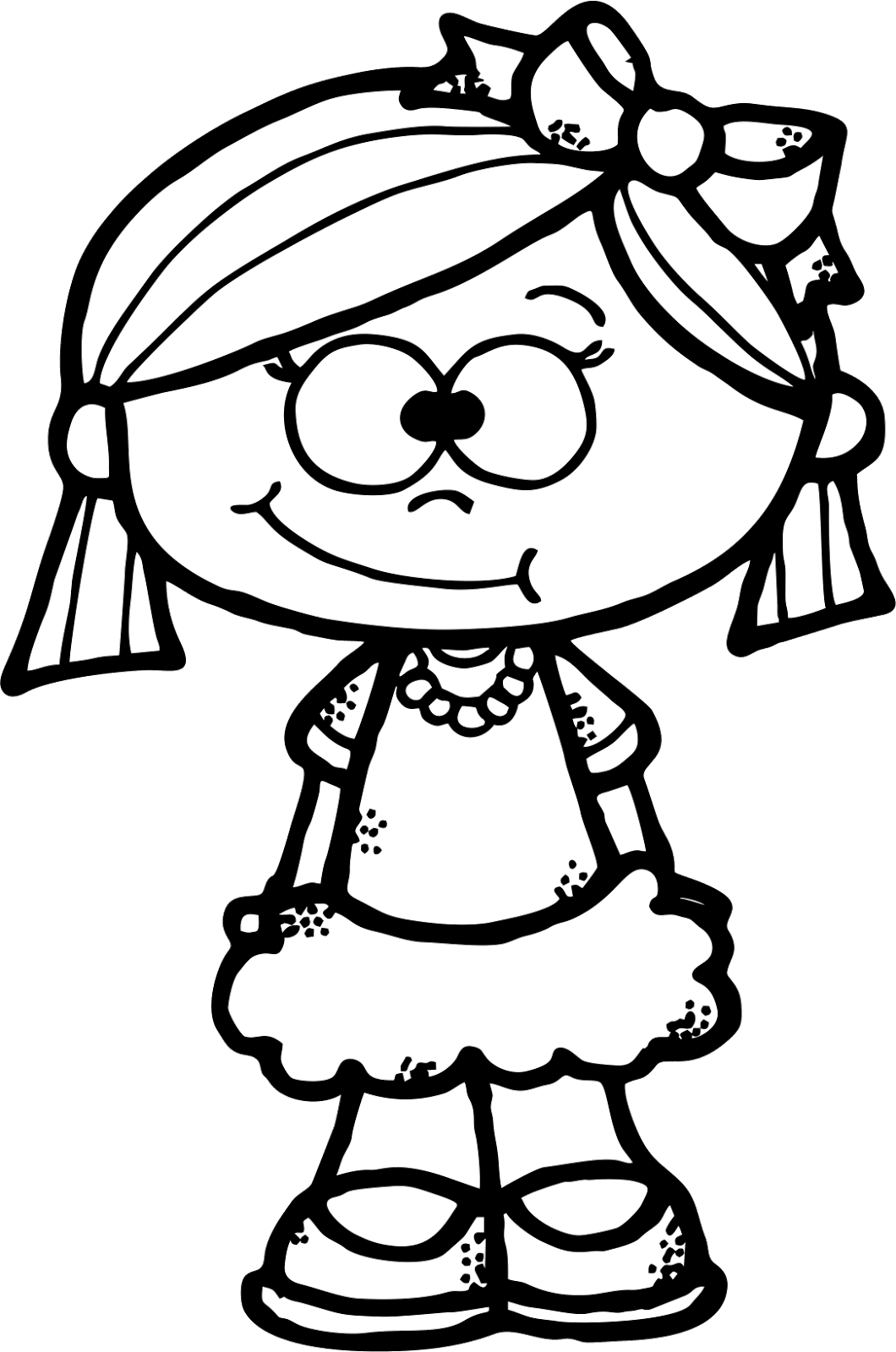 Girl pin page clipart photo 2