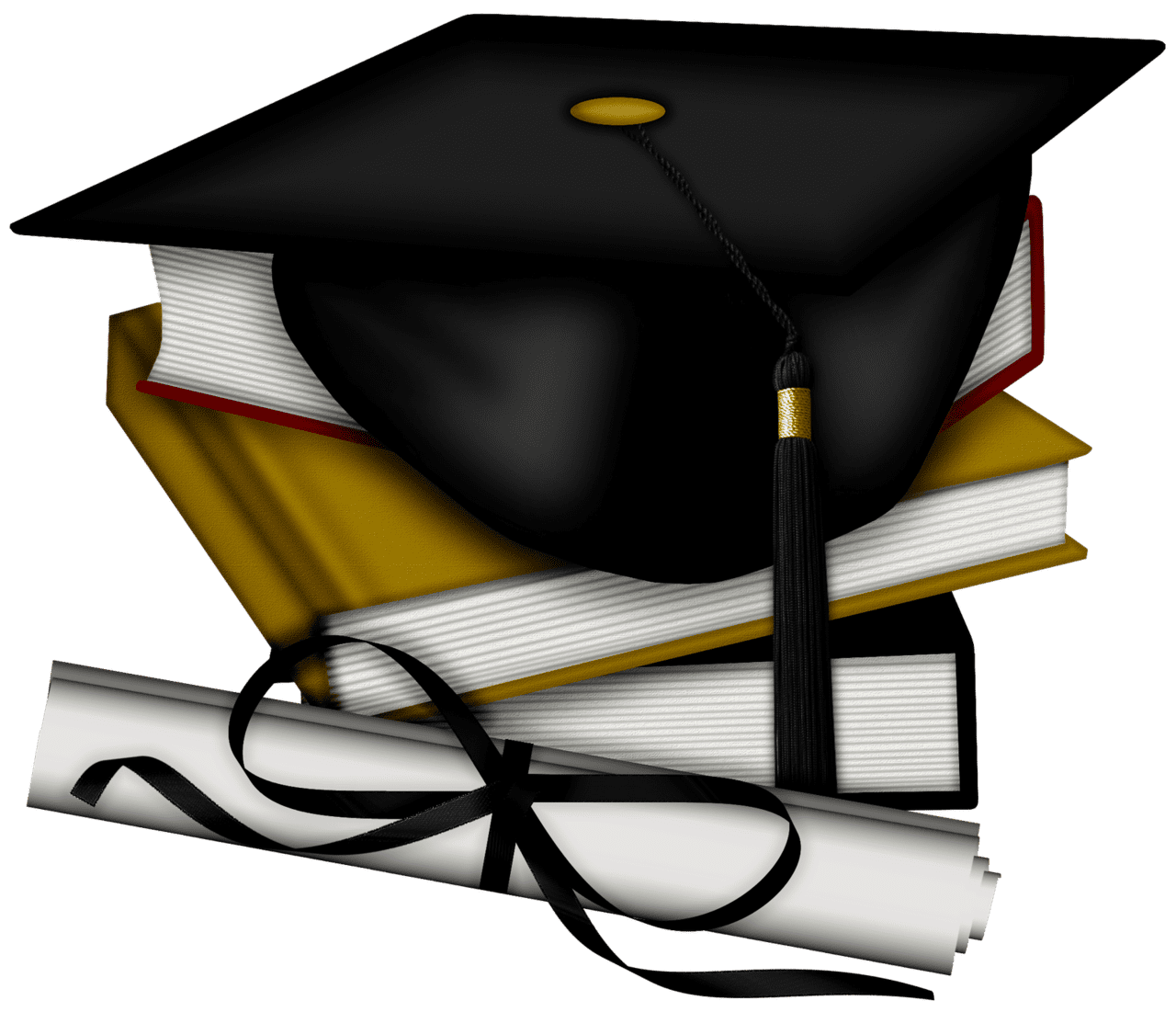 Graduation hat wrapped for life clipart image 2