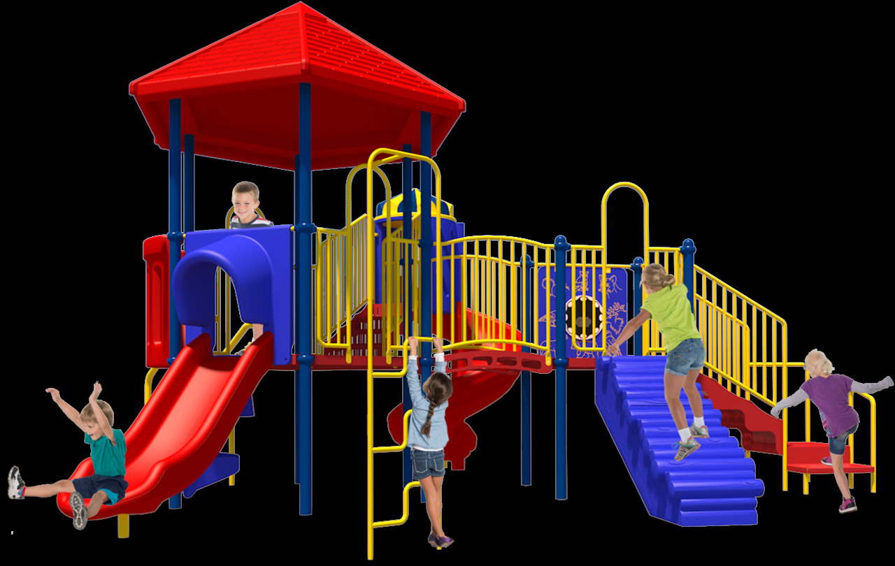 Colorful playground activity clipart background