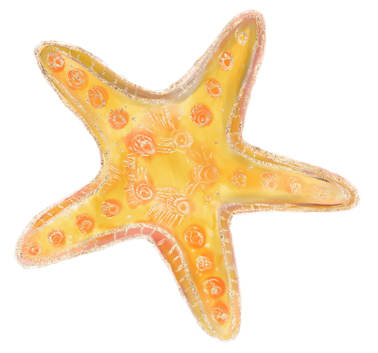 Starfish pin page clipart clip art 2