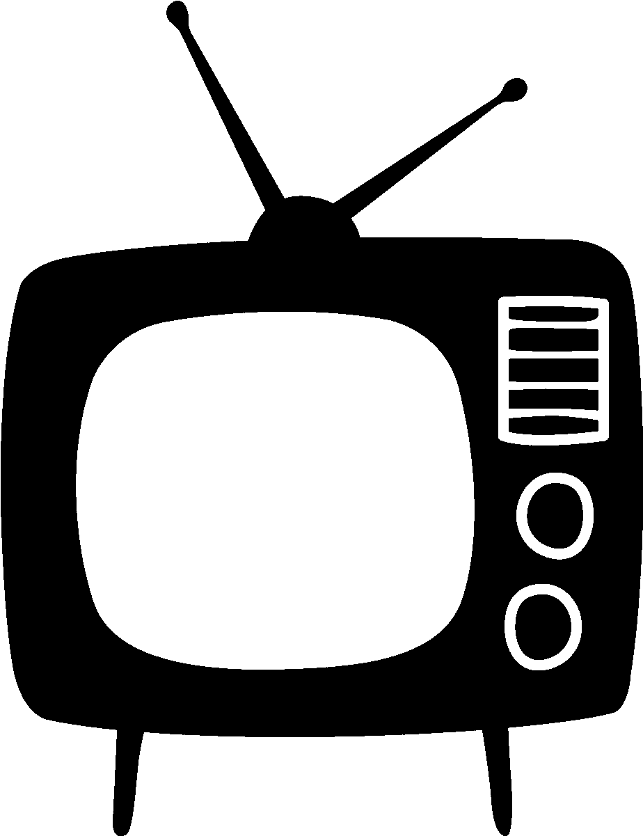 Sticker retro tv clipart photo