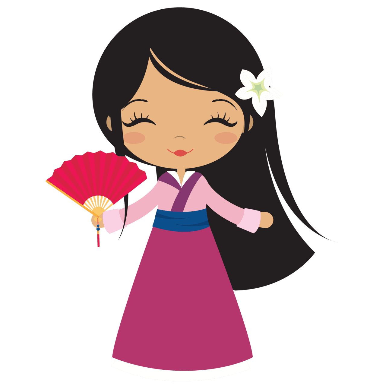 Girl pin page clipart logo 3