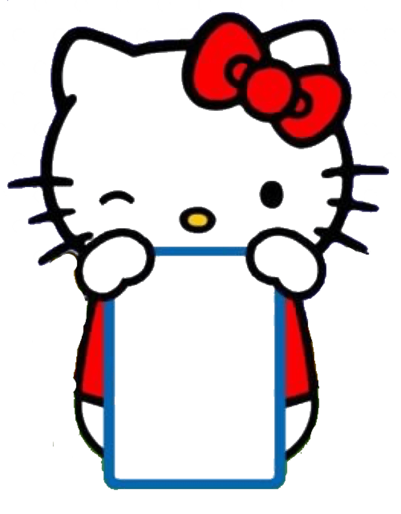 Hello kitty pin page clipart picture 3