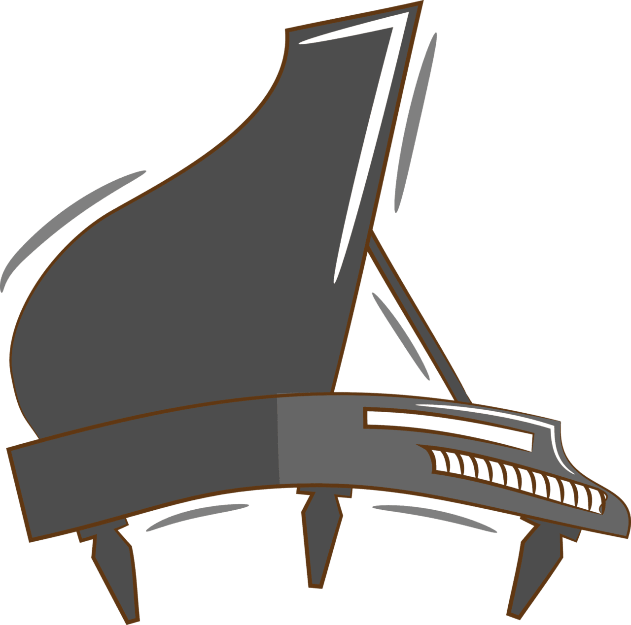 Piano graphic clipart design image