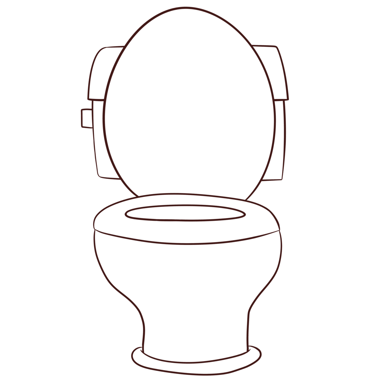 Toilet cartoon doodle kawaii anime coloring page cute drawing clipart character chibi manga ic photo