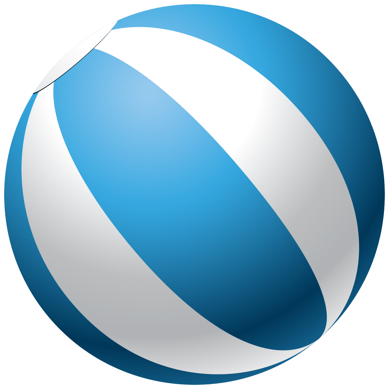 Blue beach ball clipart image high quality images and