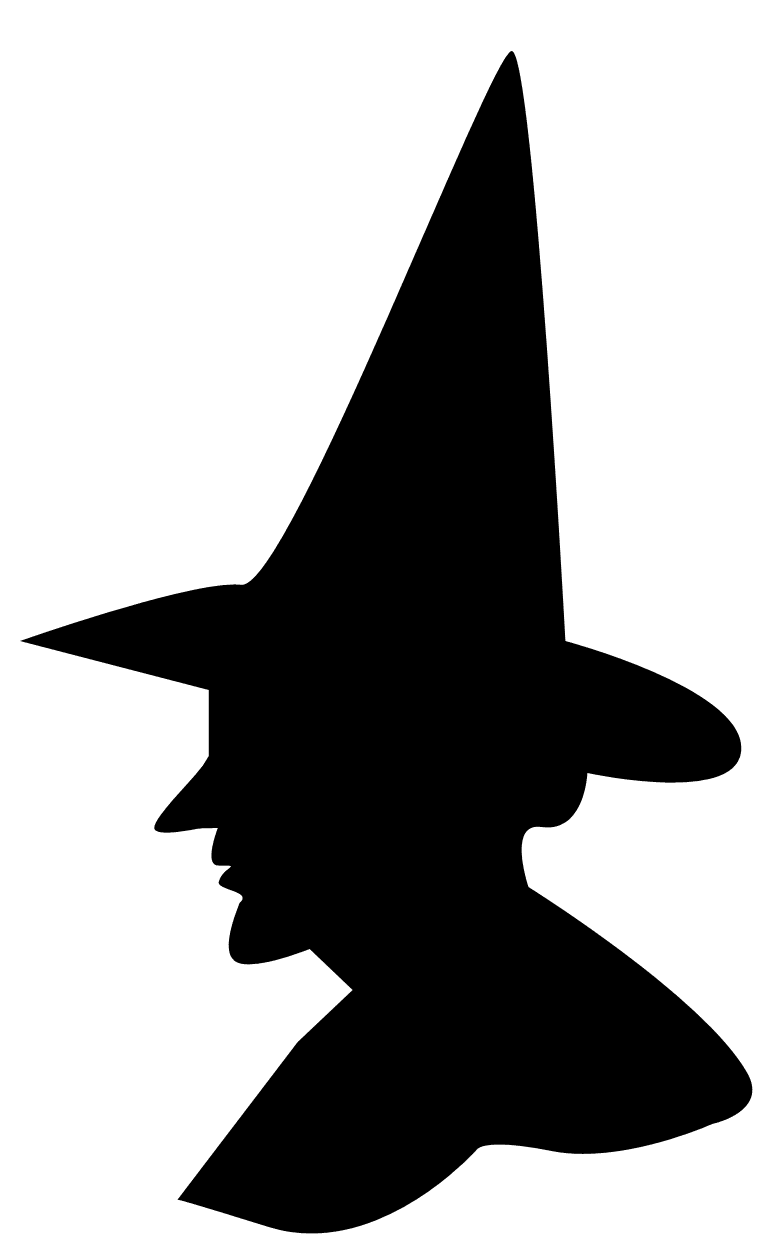 Witch silhouette tags clipart photo