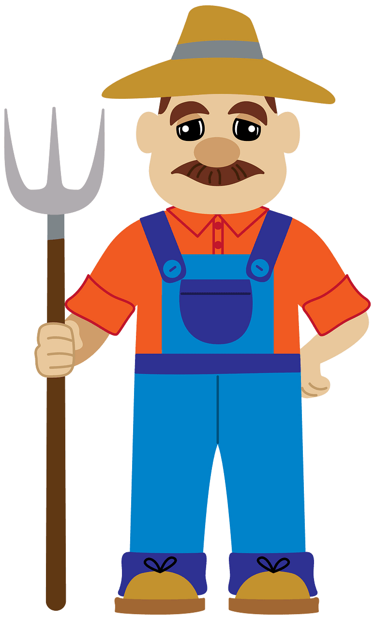 Farmer vector clipart images