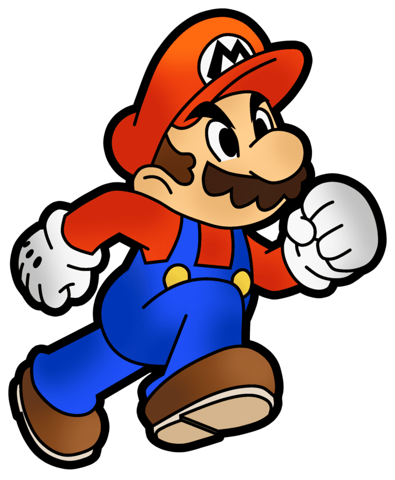 Mario running clipart background