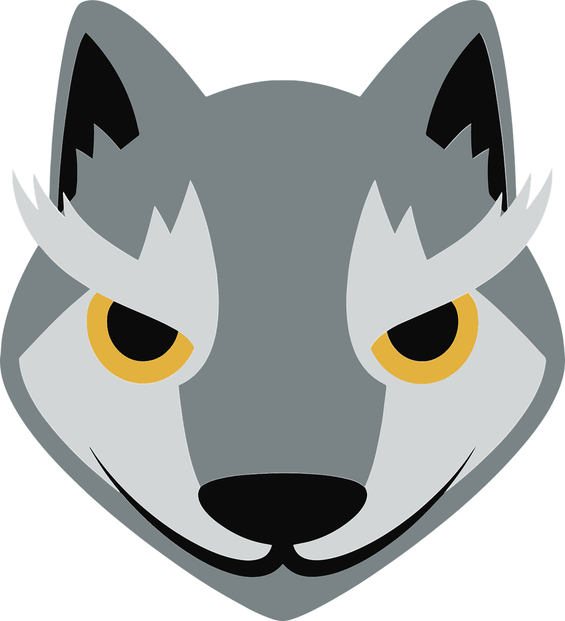 Wolf emoji tiere kostenlose vektorgrafik auf pixabay clipart transparent