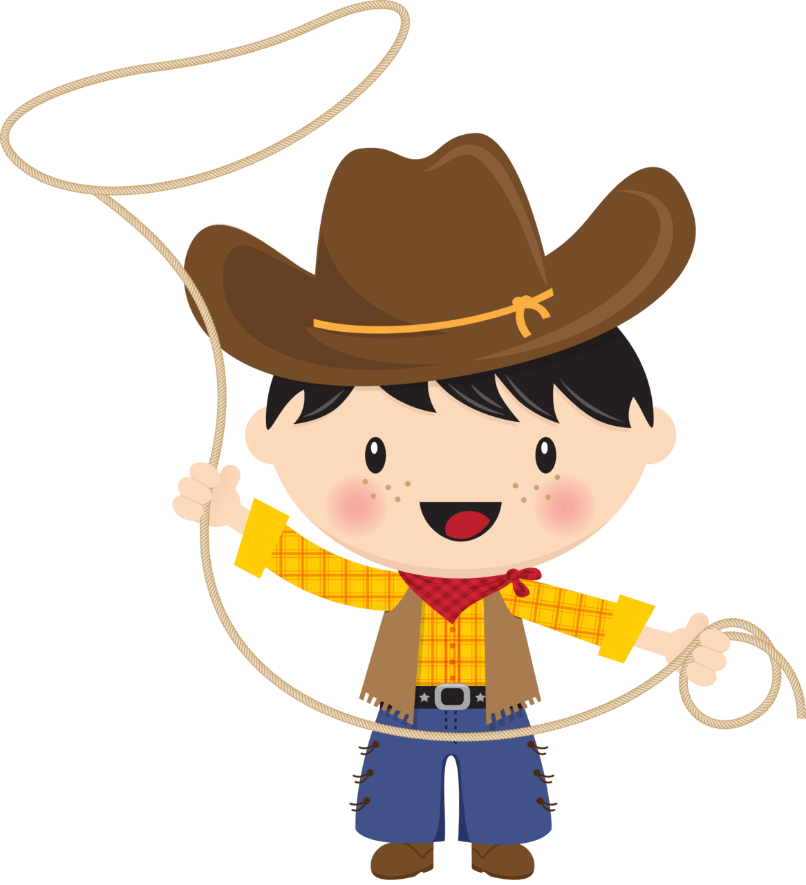 Cowboy pin page clipart clip art 2