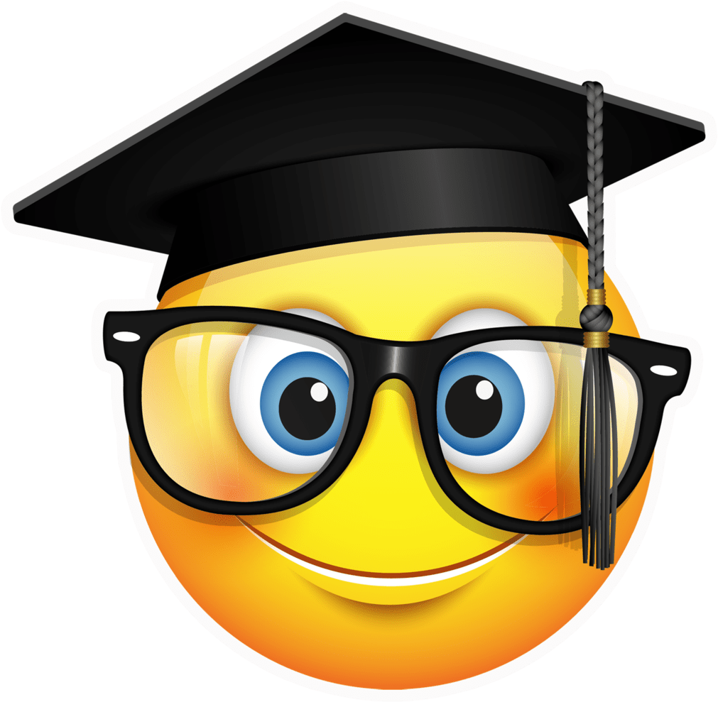 Graduation hat emoji con gorro de egresados full size see clipart vector