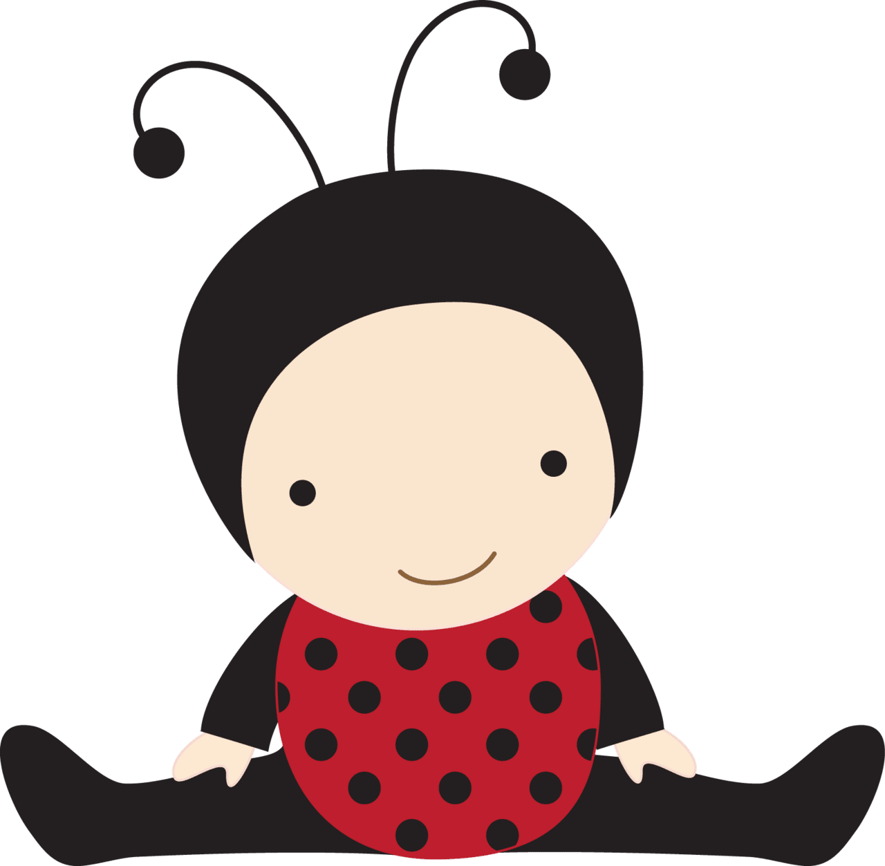 Ladybug clipart mariquita beb vector