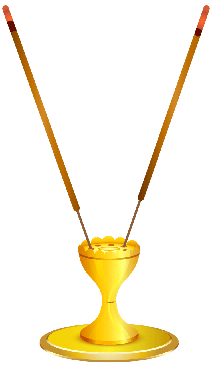 Trophy dian cense sticks clipart image